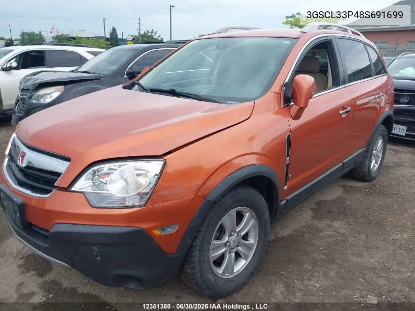 3gscl33p48s691699 3GSCL33P48S691699 2008 Saturn Vue Xe