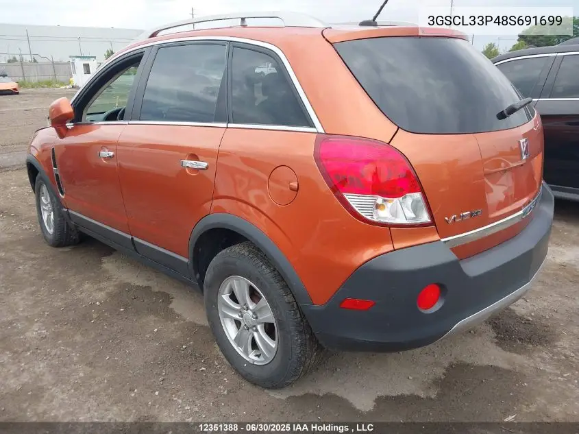 3gscl33p48s691699 3GSCL33P48S691699 2008 Saturn Vue Xe