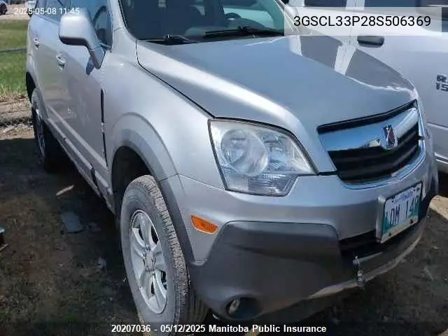 2008 Saturn Vue Xe VIN: 3GSCL33P28S506369 Lot: 20207036