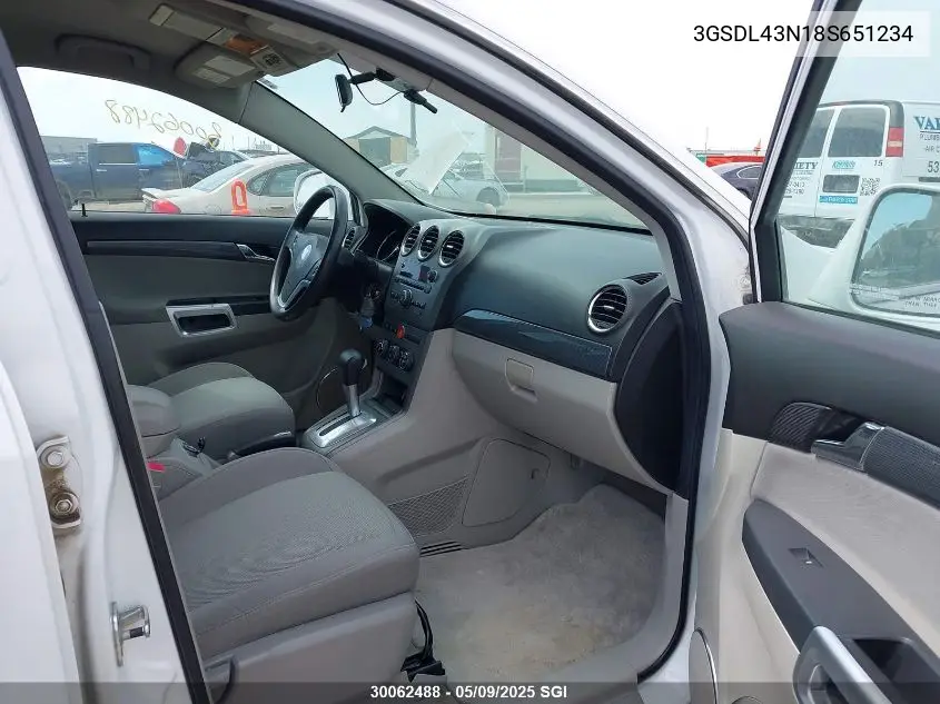 2008 Saturn Vue Xe VIN: 3GSDL43N18S651234 Lot: 30062488