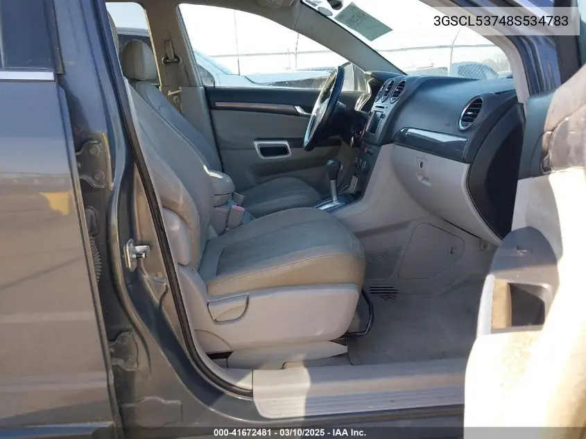2008 Saturn Vue V6 Xr VIN: 3GSCL53748S534783 Lot: 41672481