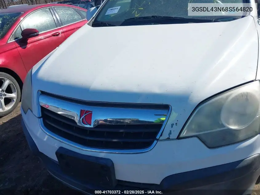 2008 Saturn Vue V6 Xe VIN: 3GSDL43N68S564820 Lot: 41703372