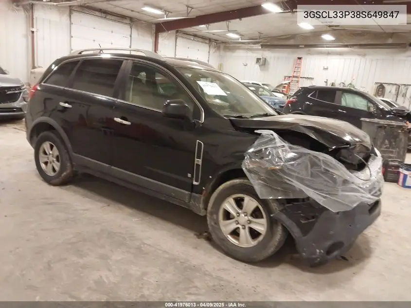 2008 Saturn Vue Xe VIN: 3GSCL33P38S649847 Lot: 41976013
