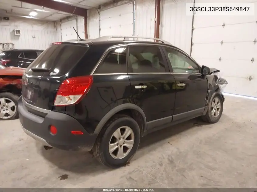 2008 Saturn Vue Xe VIN: 3GSCL33P38S649847 Lot: 41976013