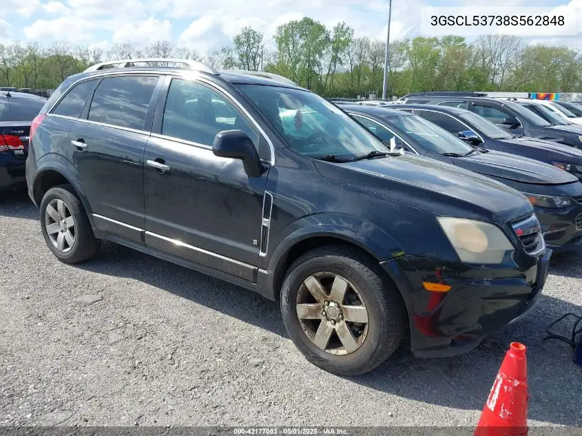 2008 Saturn Vue V6 Xr VIN: 3GSCL53738S562848 Lot: 42177003