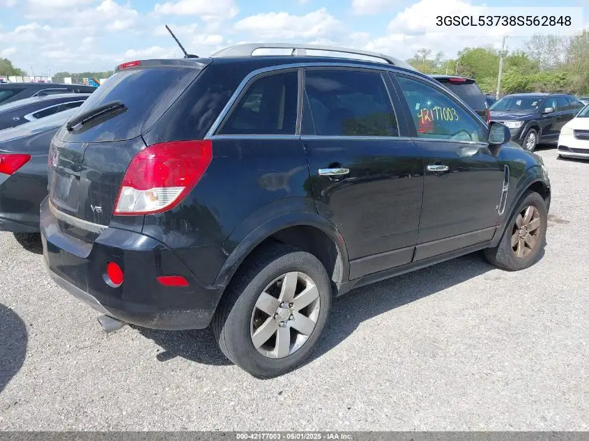 2008 Saturn Vue V6 Xr VIN: 3GSCL53738S562848 Lot: 42177003