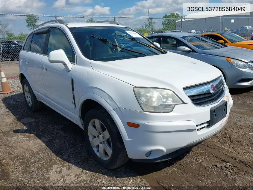 2008 Saturn Vue V6 Xr VIN: 3GSCL53728S684049 Lot: 42180307