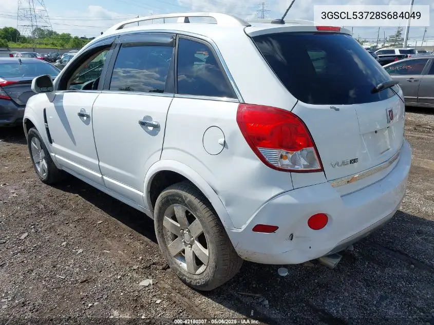 2008 Saturn Vue V6 Xr VIN: 3GSCL53728S684049 Lot: 42180307