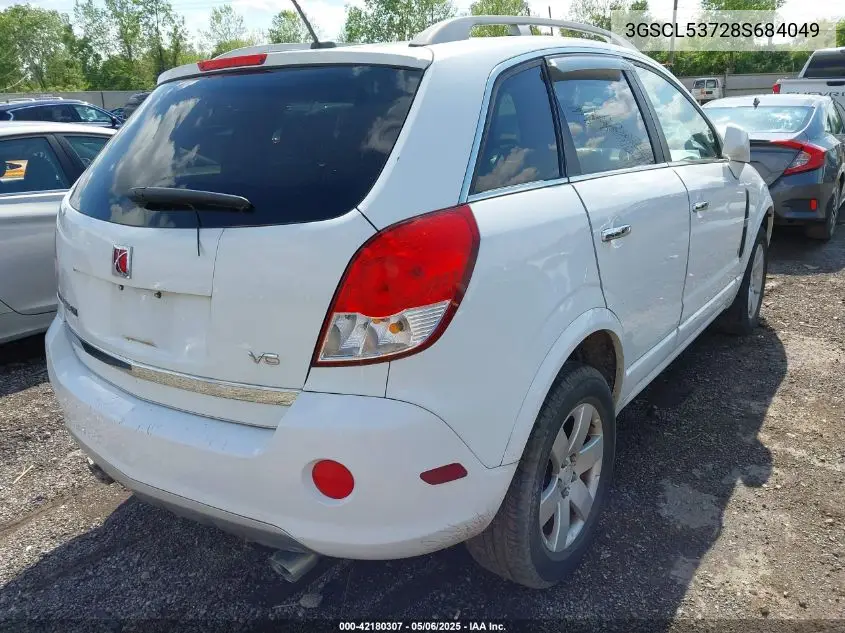 2008 Saturn Vue V6 Xr VIN: 3GSCL53728S684049 Lot: 42180307