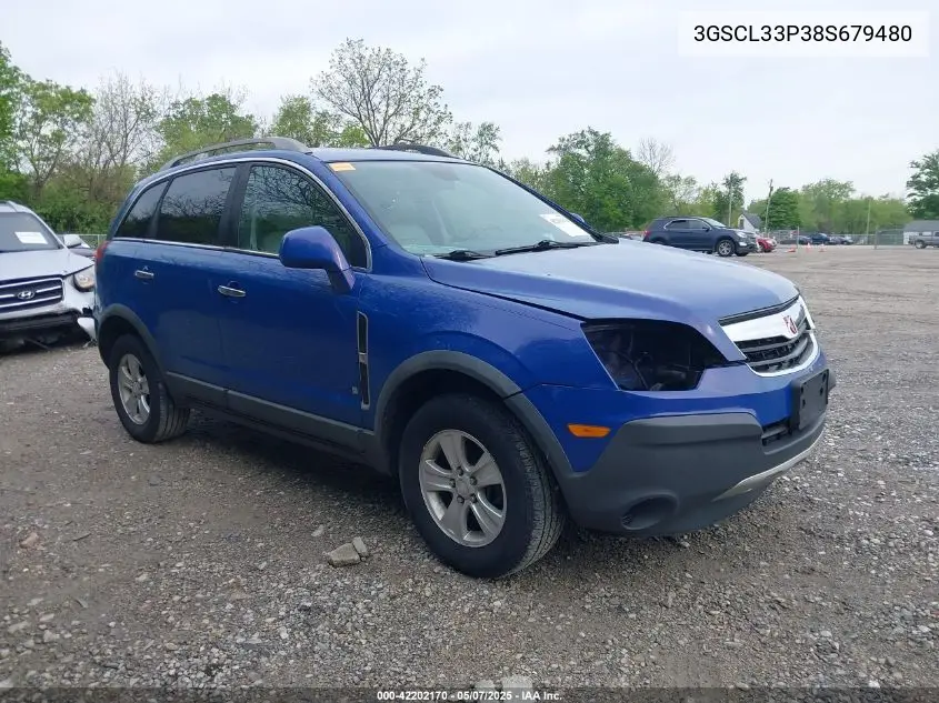 2008 Saturn Vue 4-Cyl Xe VIN: 3GSCL33P38S679480 Lot: 42202170