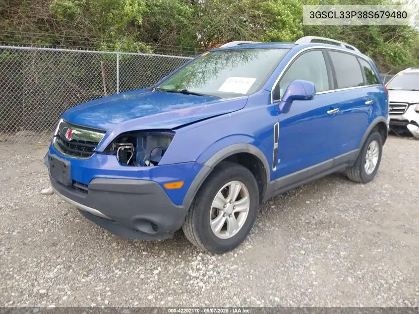 2008 Saturn Vue 4-Cyl Xe VIN: 3GSCL33P38S679480 Lot: 42202170