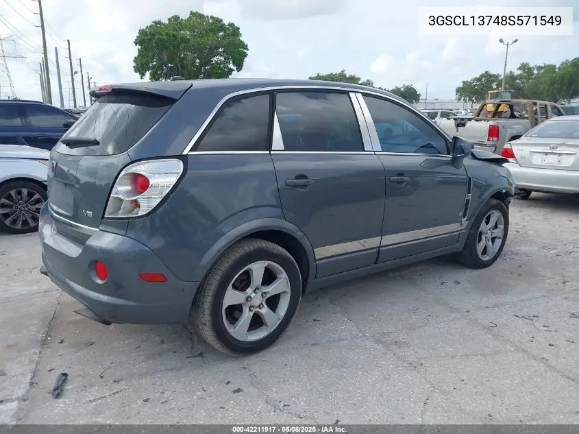 2008 Saturn Vue Red Line VIN: 3GSCL13748S571549 Lot: 42211917