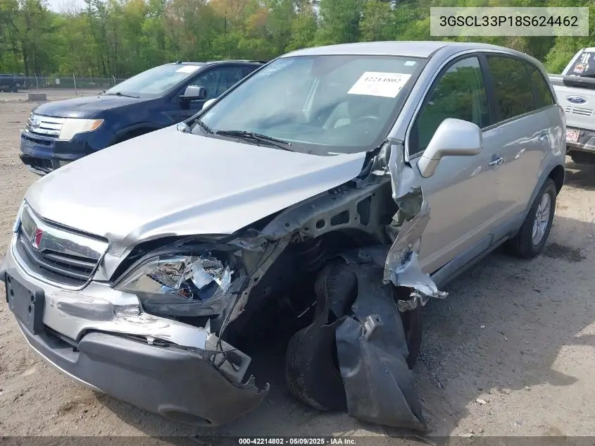 2008 Saturn Vue 4-Cyl Xe VIN: 3GSCL33P18S624462 Lot: 42214802
