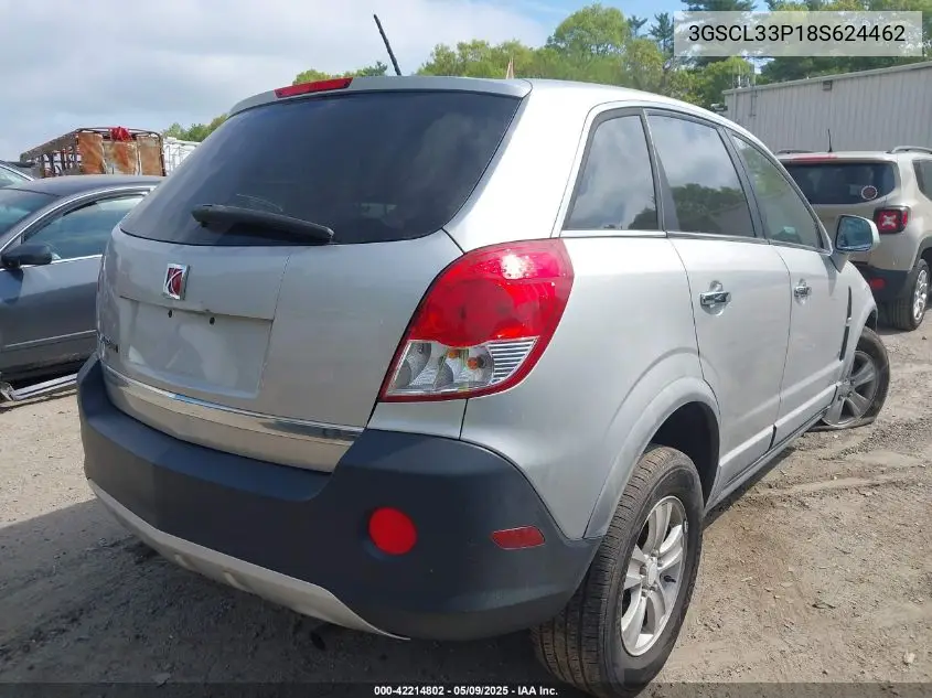 2008 Saturn Vue 4-Cyl Xe VIN: 3GSCL33P18S624462 Lot: 42214802