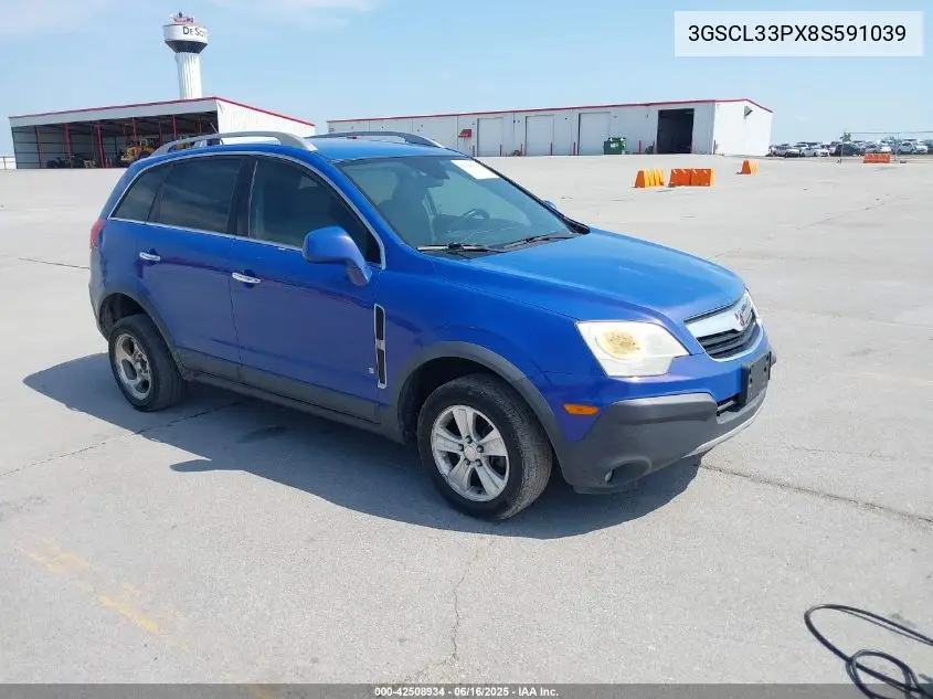 2008 Saturn Vue 4-Cyl Xe VIN: 3GSCL33PX8S591039 Lot: 42508934