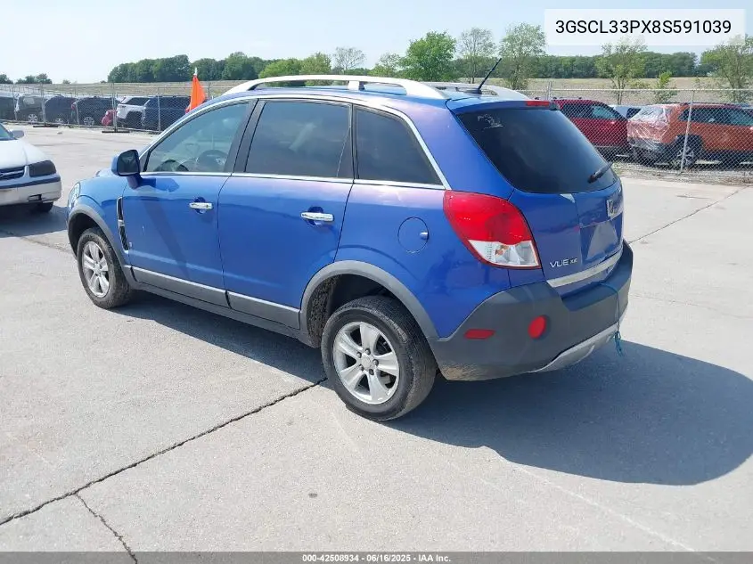 2008 Saturn Vue 4-Cyl Xe VIN: 3GSCL33PX8S591039 Lot: 42508934