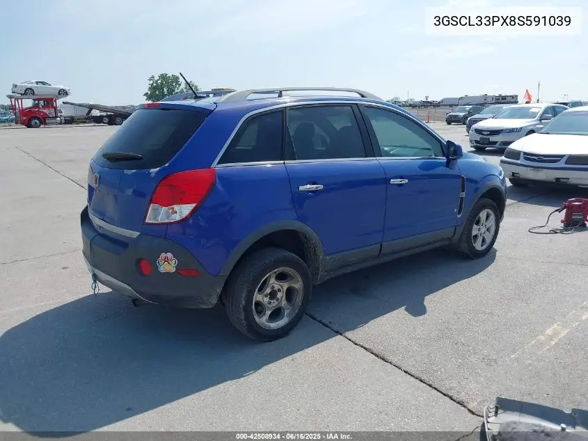 2008 Saturn Vue 4-Cyl Xe VIN: 3GSCL33PX8S591039 Lot: 42508934