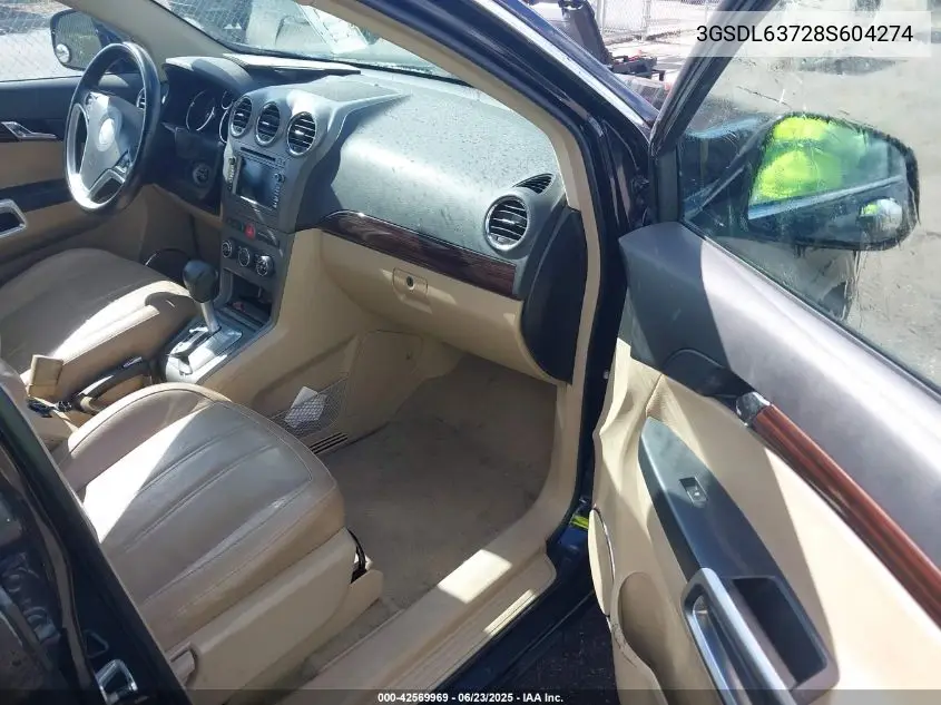 2008 Saturn Vue V6 Xr VIN: 3GSDL63728S604274 Lot: 42569969