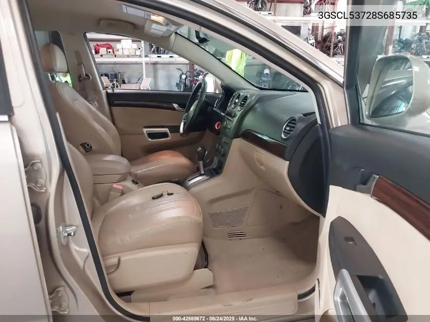 2008 Saturn Vue V6 Xr VIN: 3GSCL53728S685735 Lot: 42585672