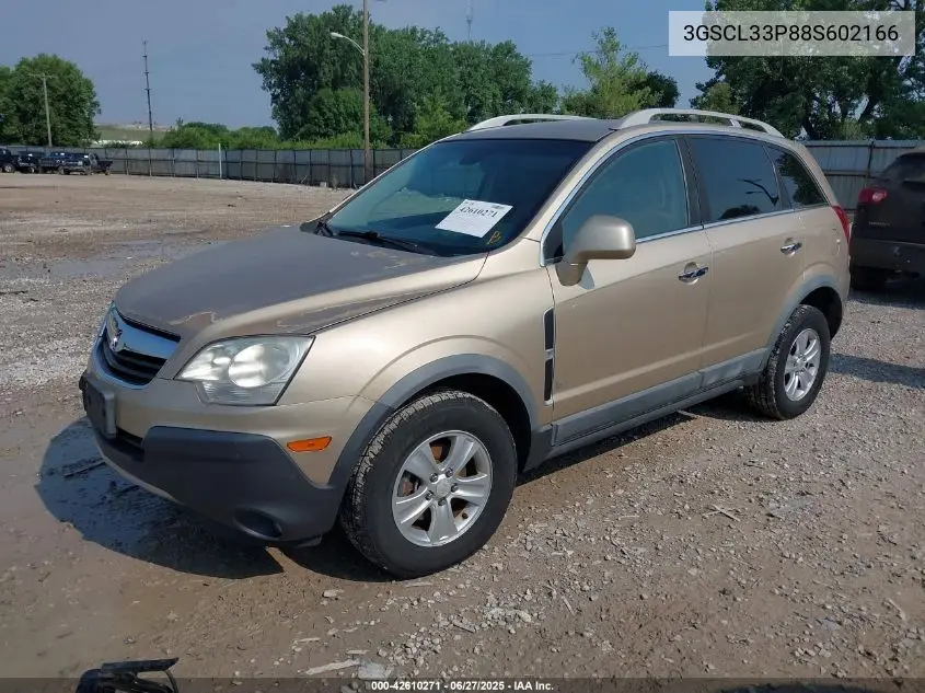 2008 Saturn Vue 4-Cyl Xe VIN: 3GSCL33P88S602166 Lot: 42610271