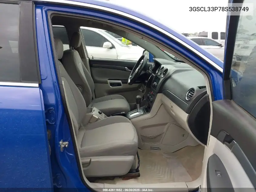 2008 Saturn Vue 4-Cyl Xe VIN: 3GSCL33P78S538749 Lot: 42611652