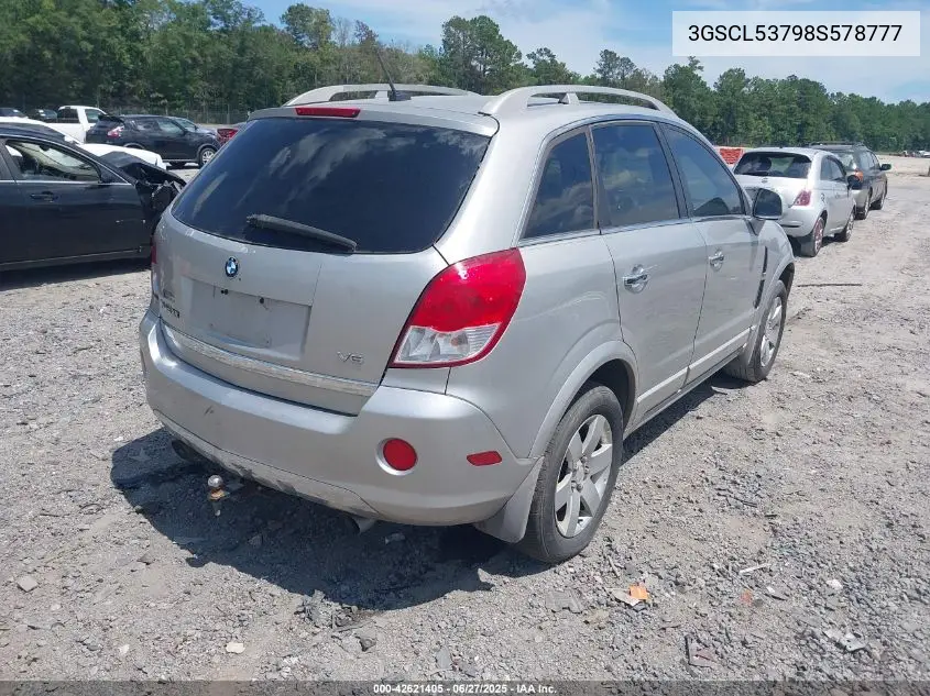 2008 Saturn Vue V6 Xr VIN: 3GSCL53798S578777 Lot: 42621405