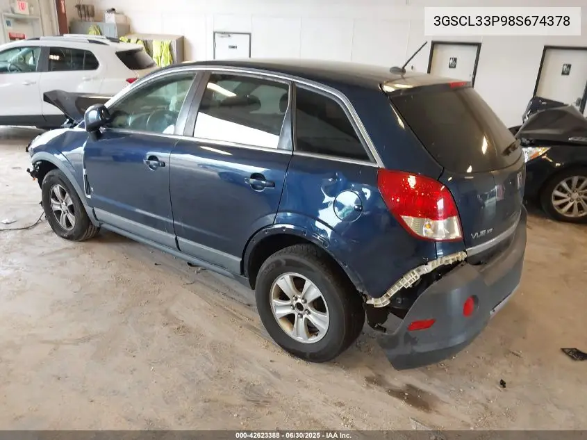 2008 Saturn Vue 4-Cyl Xe VIN: 3GSCL33P98S674378 Lot: 42623388