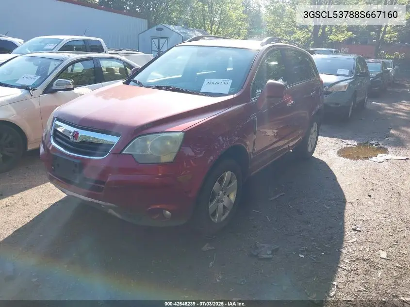 2008 Saturn Vue V6 Xr VIN: 3GSCL53788S667160 Lot: 42648239