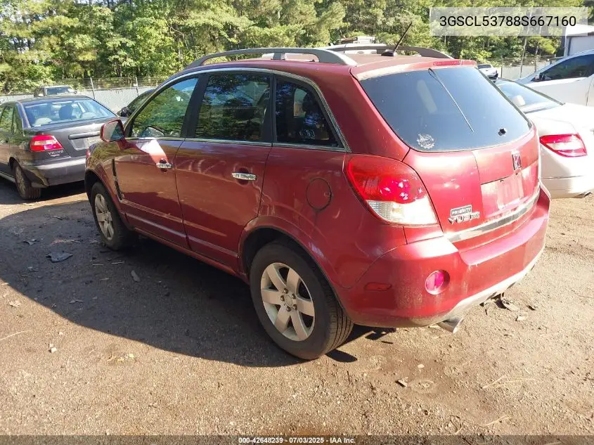 2008 Saturn Vue V6 Xr VIN: 3GSCL53788S667160 Lot: 42648239