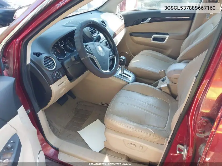 2008 Saturn Vue V6 Xr VIN: 3GSCL53788S667160 Lot: 42648239