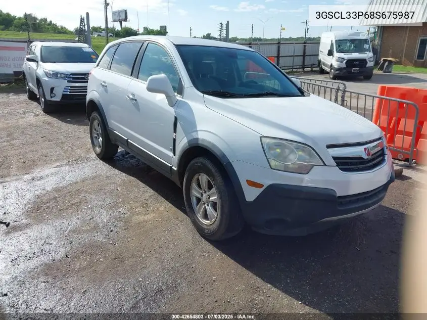 2008 Saturn Vue 4-Cyl Xe VIN: 3GSCL33P68S675987 Lot: 42654803