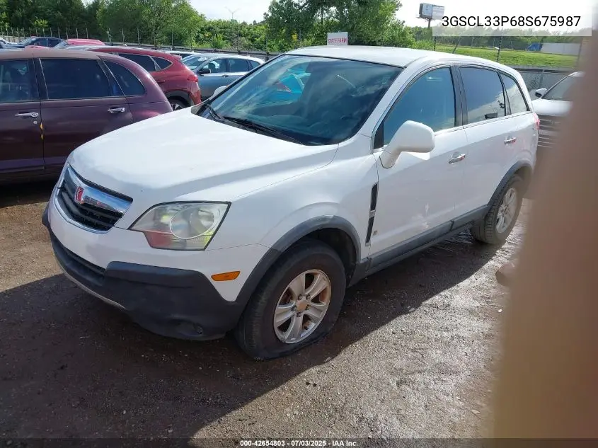 2008 Saturn Vue 4-Cyl Xe VIN: 3GSCL33P68S675987 Lot: 42654803