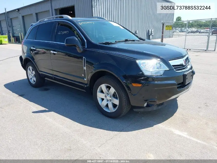 2008 Saturn Vue V6 Xr VIN: 3GSDL73788S532244 Lot: 42710997