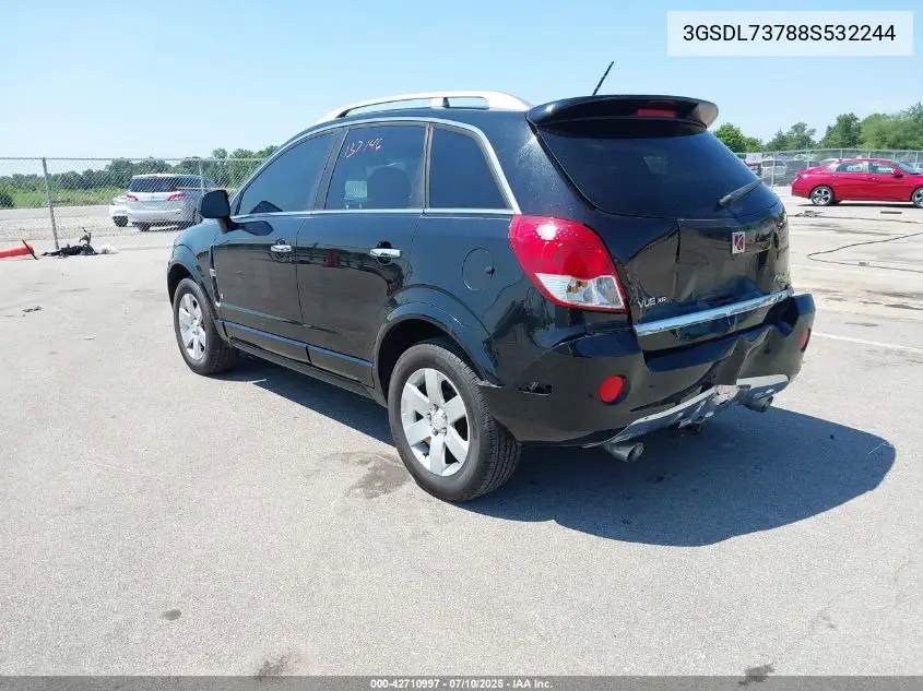 2008 Saturn Vue V6 Xr VIN: 3GSDL73788S532244 Lot: 42710997