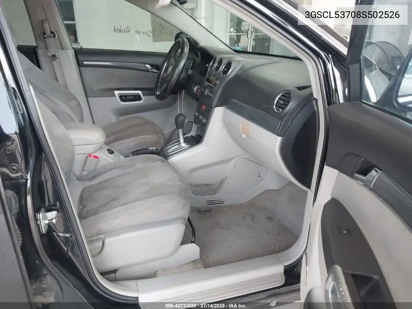 2008 Saturn Vue V6 Xr VIN: 3GSCL53708S502526 Lot: 42731628