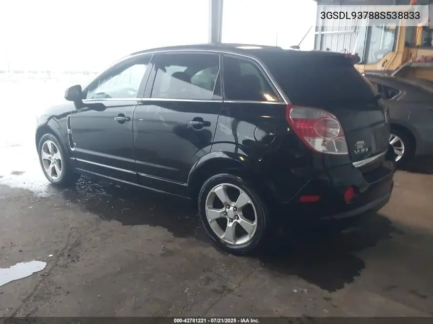2008 Saturn Vue Red Line VIN: 3GSDL93788S538833 Lot: 42781221