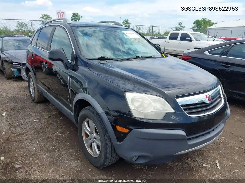 2009 Saturn Vue 4-Cyl Xe VIN: 3GSCL33P89S622953 Lot: 42198184