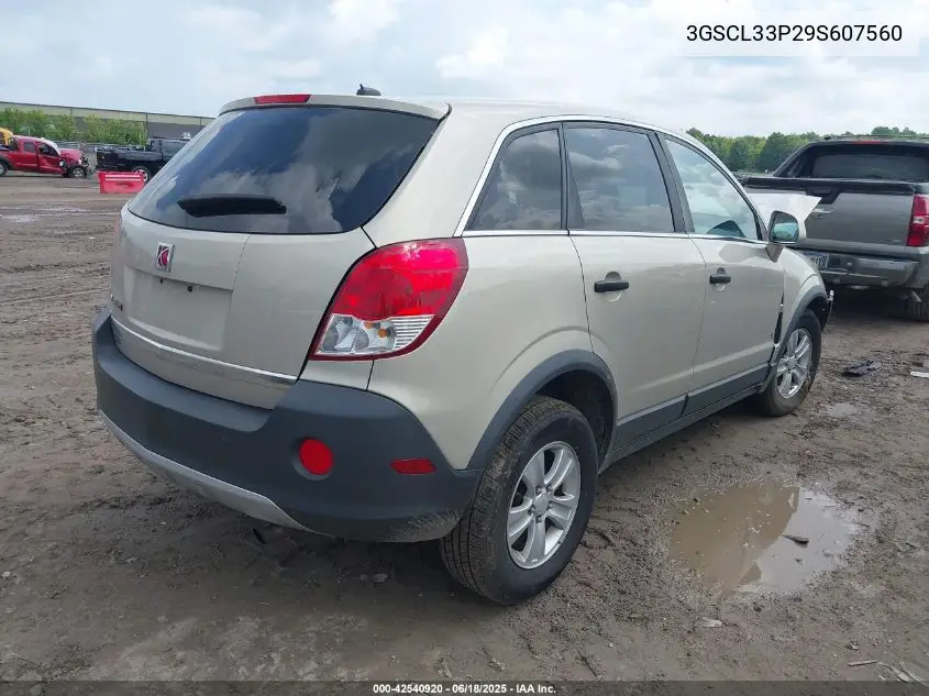2009 Saturn Vue 4-Cyl Xe VIN: 3GSCL33P29S607560 Lot: 42540920