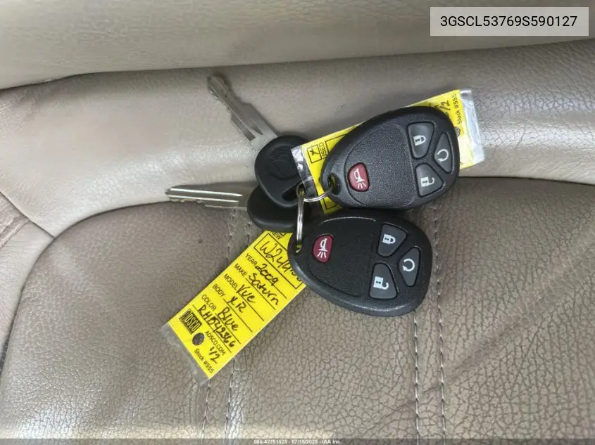 2009 Saturn Vue V6 Xr VIN: 3GSCL53769S590127 Lot: 42751523
