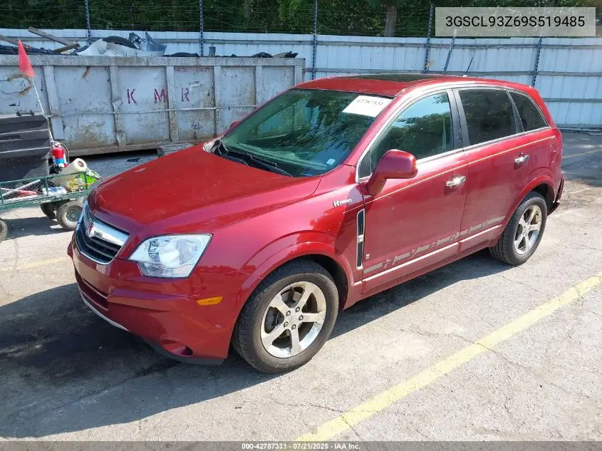 2009 Saturn Vue Hybrid 4-Cyl Base VIN: 3GSCL93Z69S519485 Lot: 42787331