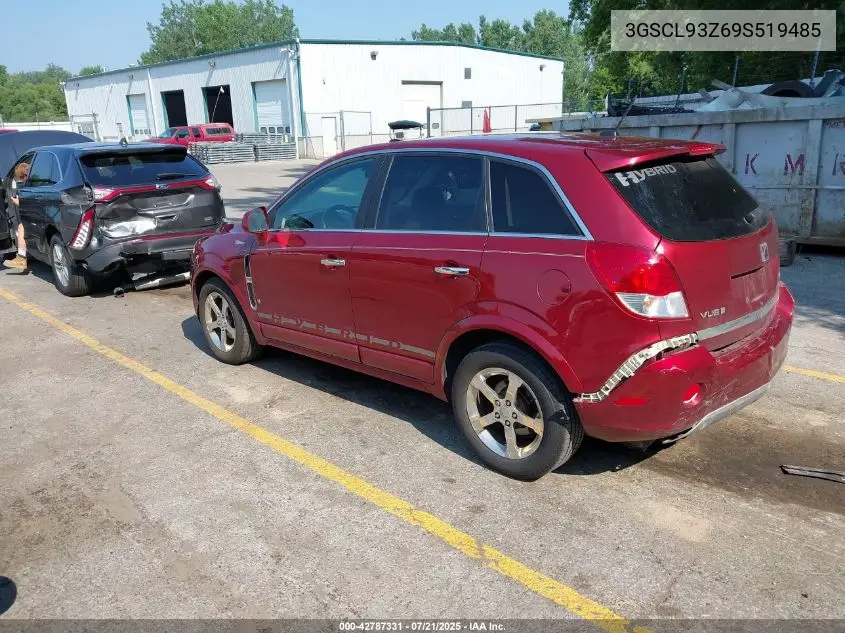 2009 Saturn Vue Hybrid 4-Cyl Base VIN: 3GSCL93Z69S519485 Lot: 42787331