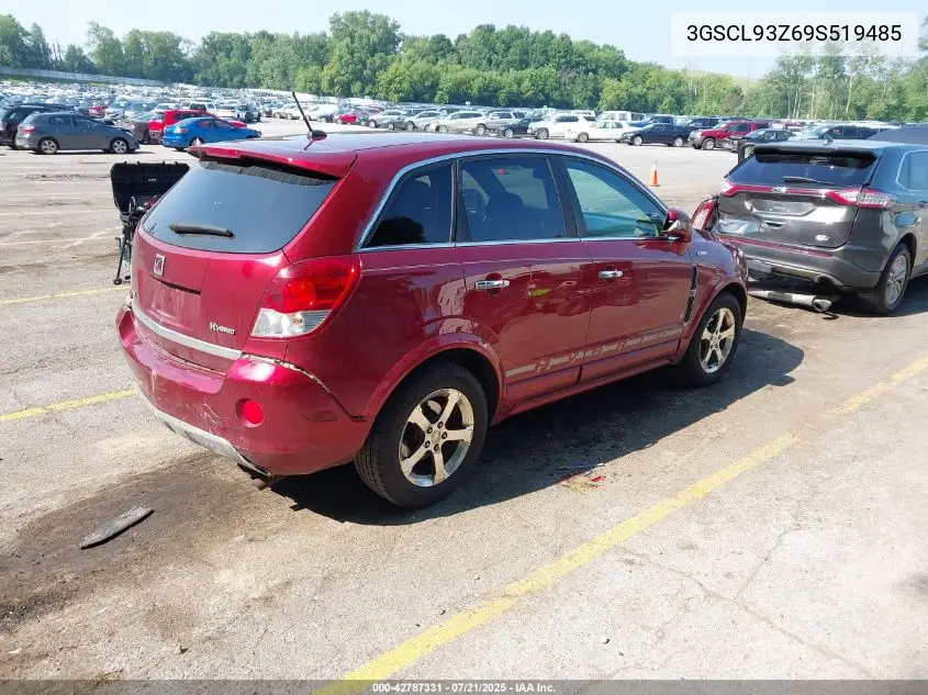 2009 Saturn Vue Hybrid 4-Cyl Base VIN: 3GSCL93Z69S519485 Lot: 42787331
