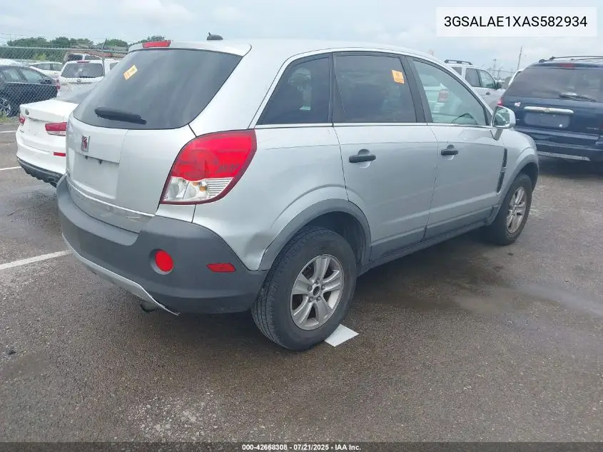 2010 Saturn Vue Xe VIN: 3GSALAE1XAS582934 Lot: 42668308