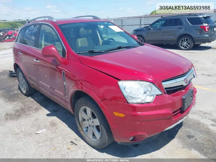 2010 Saturn Vue Xr VIN: 3GSALKE13AS593988 Lot: 42751912