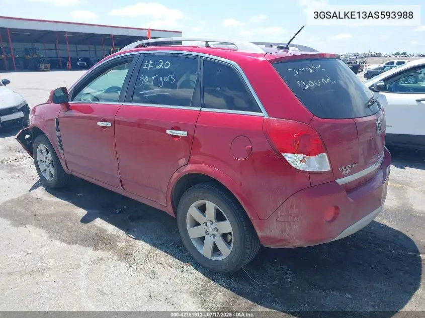 2010 Saturn Vue Xr VIN: 3GSALKE13AS593988 Lot: 42751912
