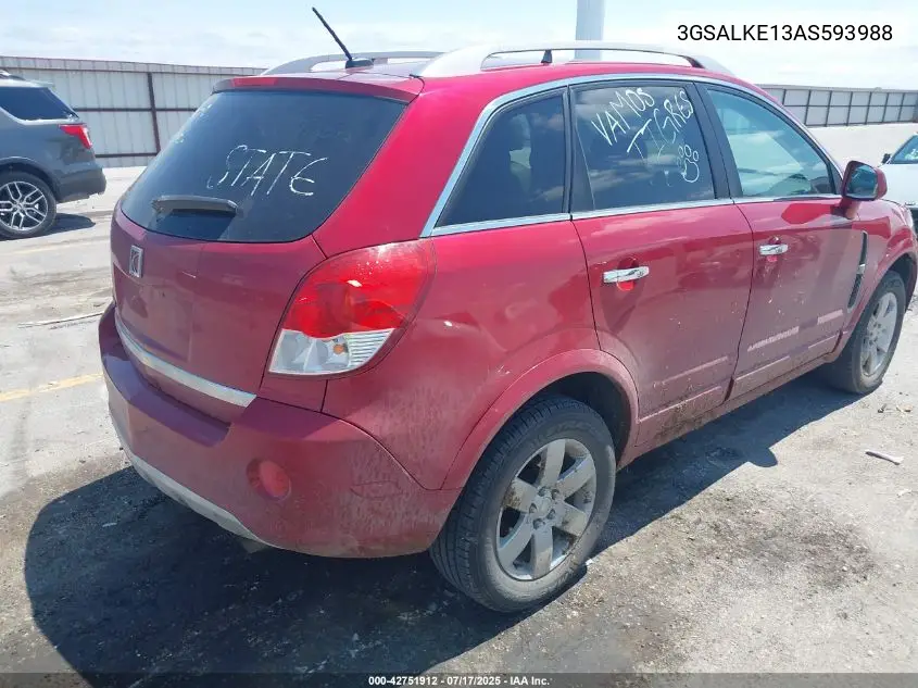 2010 Saturn Vue Xr VIN: 3GSALKE13AS593988 Lot: 42751912