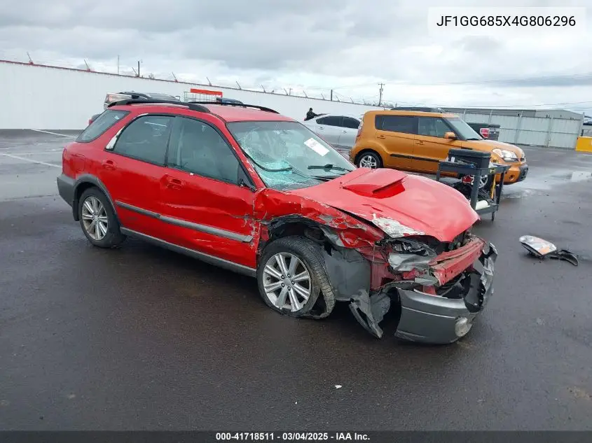2004 Subaru Impreza Outback Sport VIN: JF1GG685X4G806296 Lot: 41718511