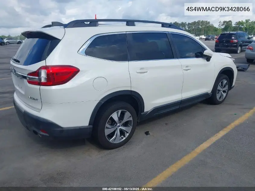 2019 Subaru Ascent Premium VIN: 4S4WMACD9K3428066 Lot: 42186152