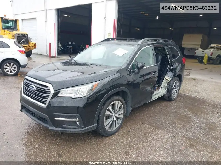 2019 Subaru Ascent Limited VIN: 4S4WMAPD8K3483232 Lot: 42227185