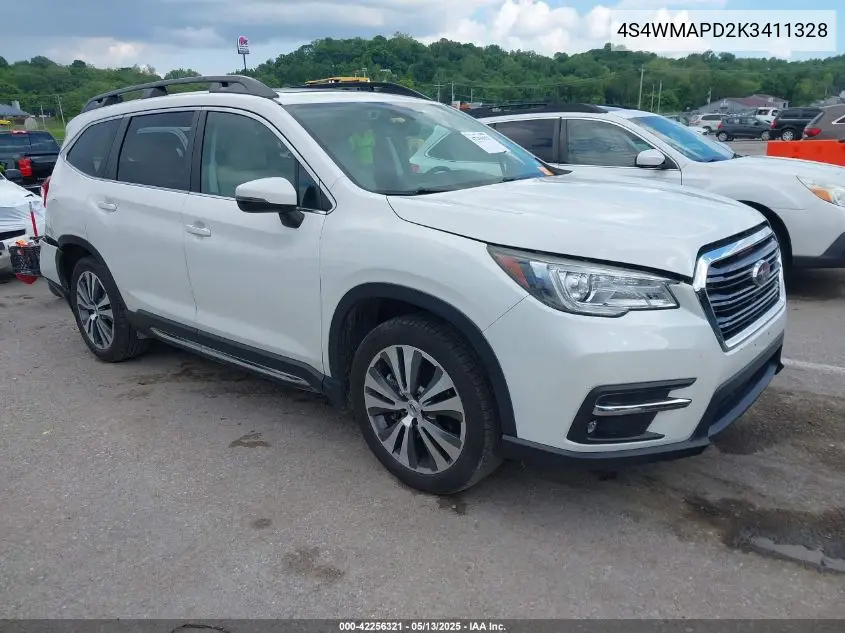 2019 Subaru Ascent Limited VIN: 4S4WMAPD2K3411328 Lot: 42256321
